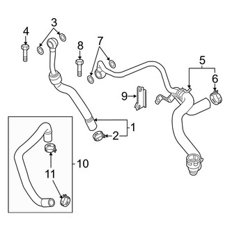 Mini OE - Cooling - Hoses & Lines (Auxiliary, Pump), (John Cooper Works / S)