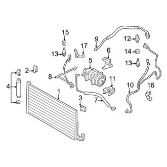 Mini OE - Air Conditioner & Heater - Condenser, Compressor & Lines
