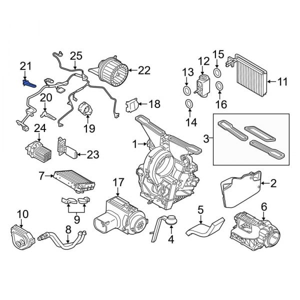 Mini OE 64113422660 - HVAC Temperature Sensor