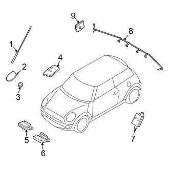 Mini OE - Electrical - Antenna (Base / John Cooper Works / S Convertible)