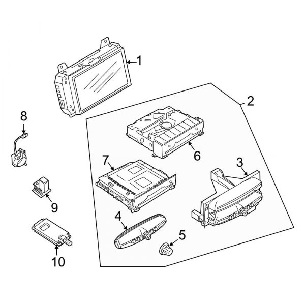 Instrument Panel - Navigation System Components