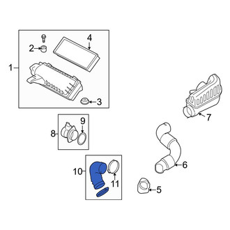 Mini OE - Rear Engine Air Intake Hose