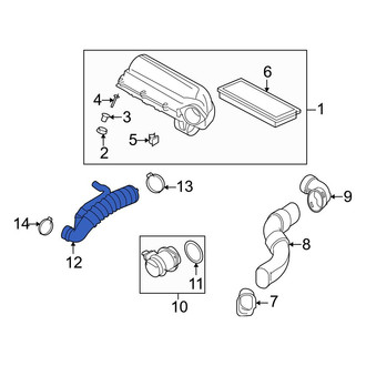 Mini OE - Engine Air Intake Hose