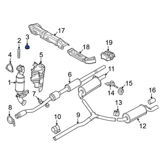 Mini OE - Catalytic Converter Nut