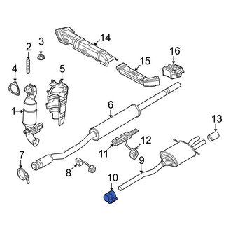 Mini OE - Rear Exhaust Muffler Clamp