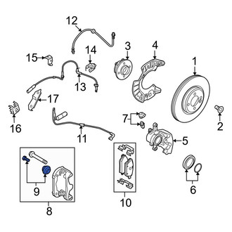 Mini OE - Disc Brake Caliper Anchor Plate Bolt