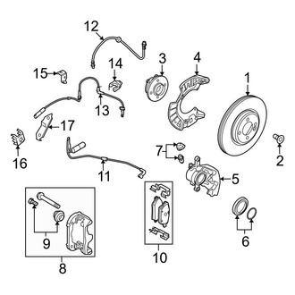 Mini OE - Front Suspension - Brake Components