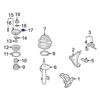 Mini OE - Suspension Strut Nut