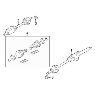 Mini OE - Front Suspension - Drive Axles (Base Hatchback)