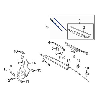 Mini OE - Front Left Wiper Blade Set