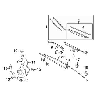 Mini OE - Windshield - Wiper & Washer Components