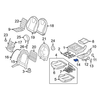 Mini OE - Front Right Seat Heater Pad Connector