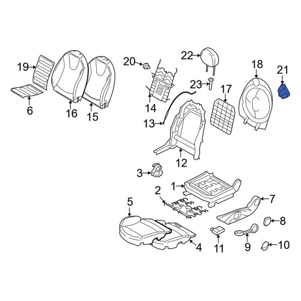 Folding Seat Latch Release Handle