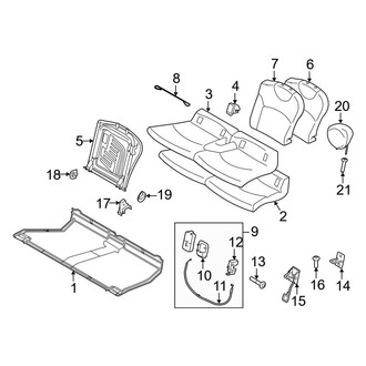 Mini OE - Seats & Tracks - Rear Seat Components (Base / John Cooper Works / S Hatchback)