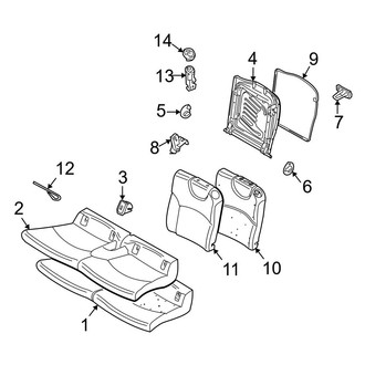 Mini OE - Seats & Tracks - Rear Seat Components (Base / John Cooper Works / S Convertible)