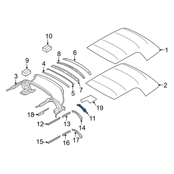 Convertible Top Housing Support