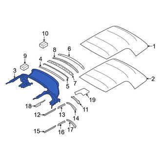 Mini OE - Convertible Top Frame Guide
