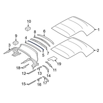 Mini OE - Center Roof Bow