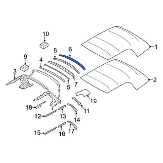 Mini OE - Rear Roof Bow