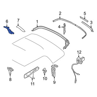Mini OE - Left Convertible Top Hinge Cover