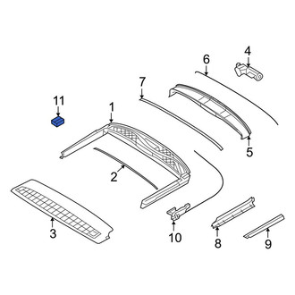 Mini OE - Convertible Top Stowage Compartment Trim Panel Hardware Kit