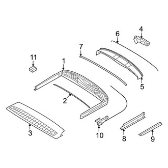 Mini OE - Convertible Top - Stowage Compartment (Base / John Cooper Works / S Convertible)