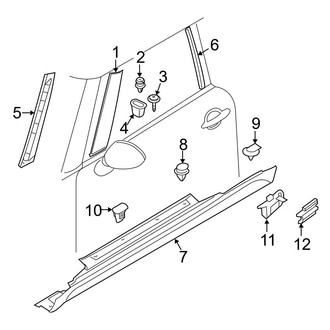 Mini OE - Pillars, Rocker & Floor - Exterior Trim (Base / John Cooper Works / S Hatchback)