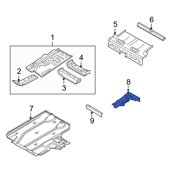 Floor Pan Splash Shield