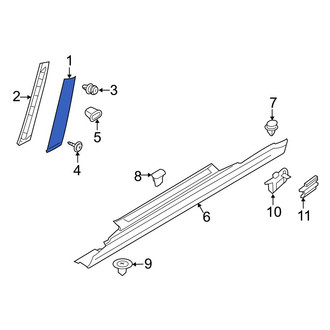 Mini OE - Front Left Door Reveal Molding