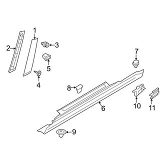 Mini OE - Pillars, Rocker & Floor - Exterior Trim (Base / John Cooper Works / S Convertible)