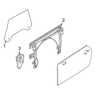 Mini OE - Front Door - Glass & Hardware (Base / John Cooper Works / S Convertible / Hatchback)