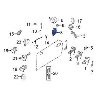 Mini OE - Front Right Door Latch Assembly
