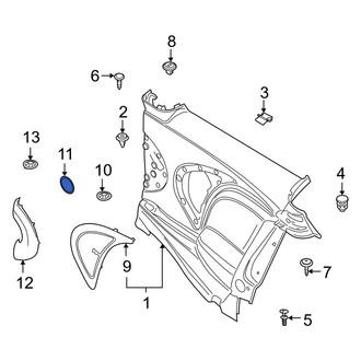 Mini OE - Rear Speaker Cover Seal