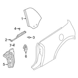 Mini OE - Quarter Panel - Glass (Base / John Cooper Works / S Convertible)