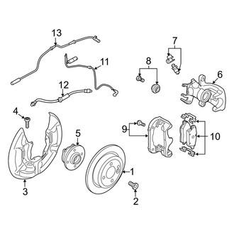 Mini OE - Rear Suspension - Brake Components (Base / S)