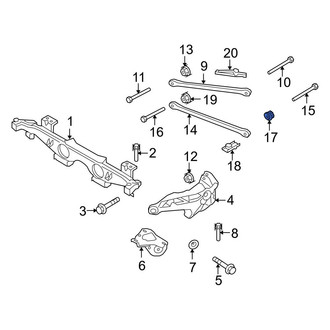 Mini OE - Lower Suspension Control Arm Nut