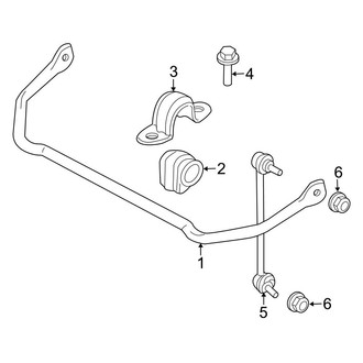 Mini OE - Rear Suspension - Stabilizer Bar & Components