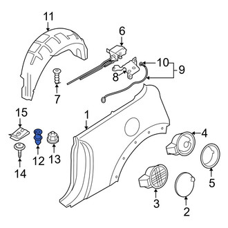 Mini OE - Quarter Panel Splash Shield Clip