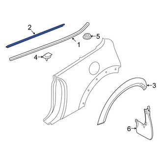 Mini OE - Rear Left Quarter Panel Molding Seal