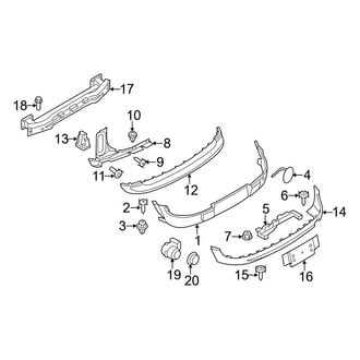 Mini OE - Rear Bumper - Bumper & Components (W/O Aerodynamics Package)