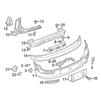 Mini OE - Rear Bumper - Bumper & Components (With Aerodynamics Package)