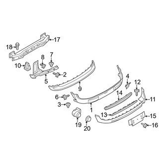 Mini OE - Rear Bumper - Bumper & Components (W/O Aerodynamics Package)