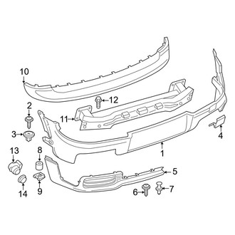 Mini OE - Rear Bumper - Bumper & Components (With Aerodynamics Package)