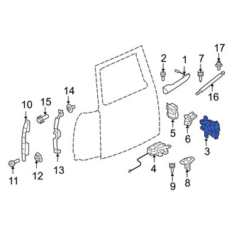 Mini OE - Rear Right Door Latch Assembly