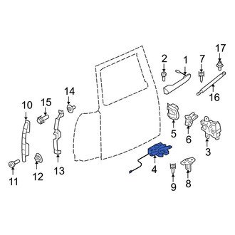 Mini OE - Rear Left Door Latch Assembly