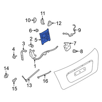 Mini OE - Rear Tailgate Striker Plate