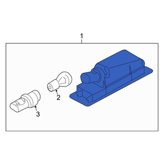 Mini OE - Rear License Plate Light Assembly