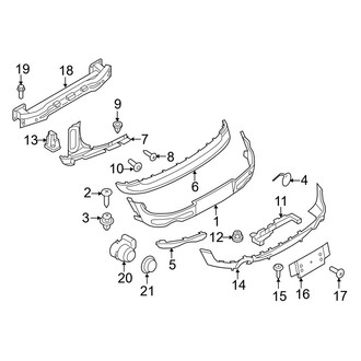 Mini OE - Rear Bumper - Bumper & Components (W/O Aerodynamics Package)
