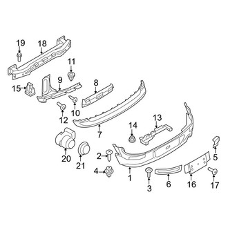 Mini OE - Rear Bumper - Bumper & Components (With Aerodynamics Package)