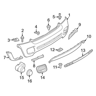 Mini OE - Rear Bumper - Bumper & Components (With Retrofit Kit), (Wagon)